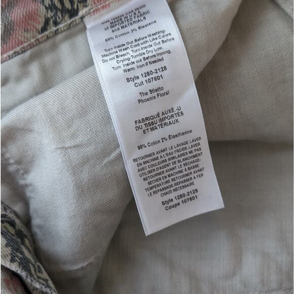 Anthropologie Current/Elliott The Stiletto Mid-Rise Skinny Cropped Jeans, sz 28 - Picture 6 of 9